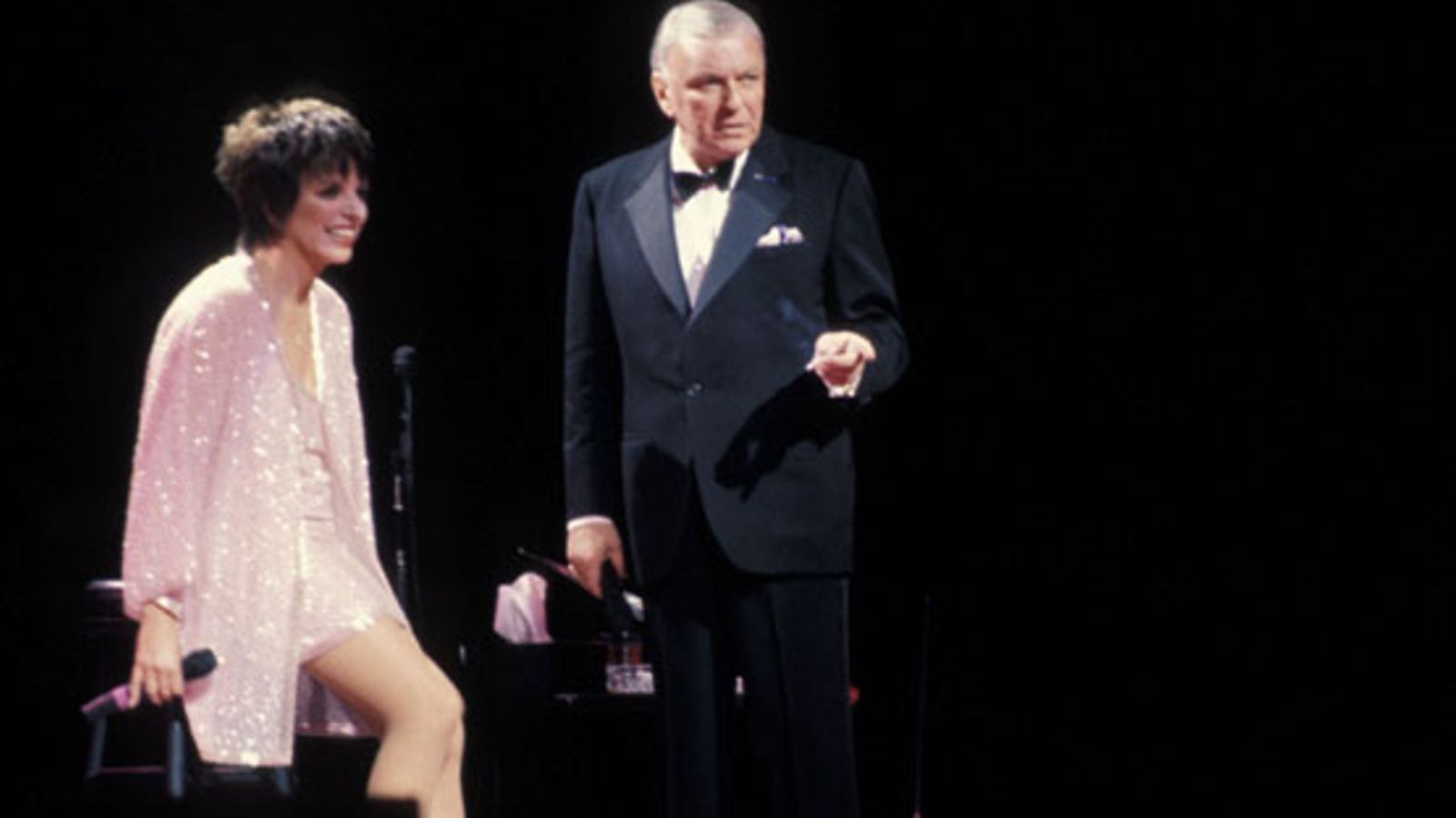 Frank Sinatra ja Liza Minelli vuonna 1989.