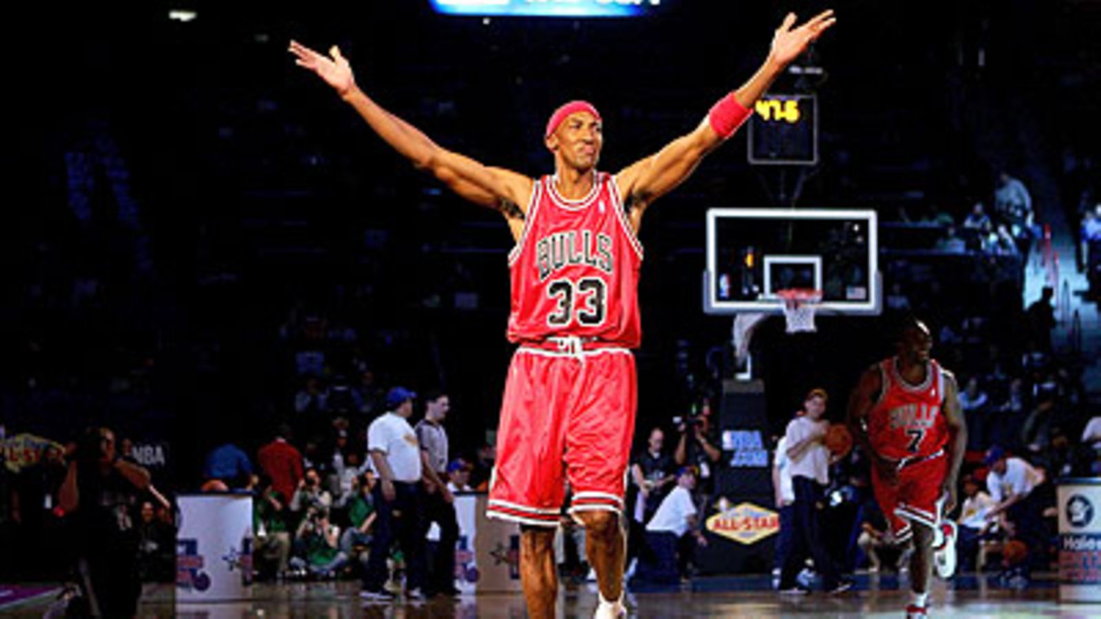 Scottie Pippen NBA-näytösottelussa helmikuussa 2007 (Kuva: Jed Jacobsohn/Getty Images)