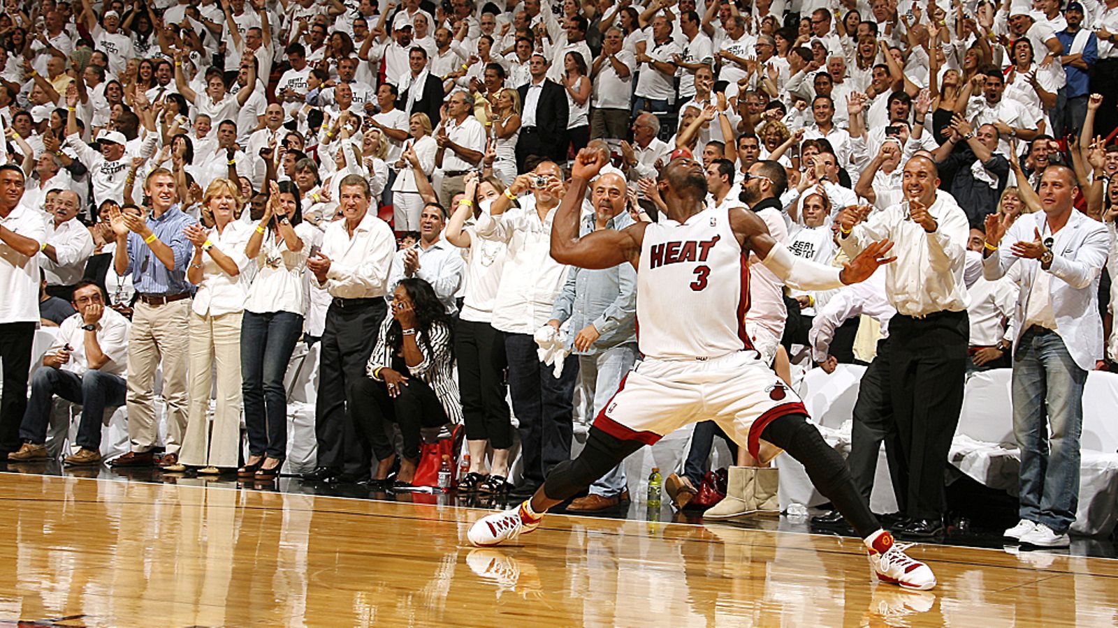 Dwyane Wade juhlii paikkaa NBA:n idän konferenssifinaalissa.