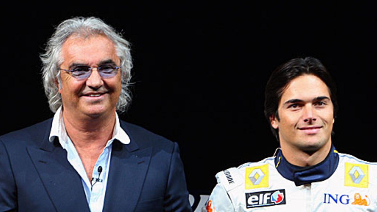 Flavio Briatore ja Nelson Piquet jr. Kuva: Mark Thompson/GETTY.