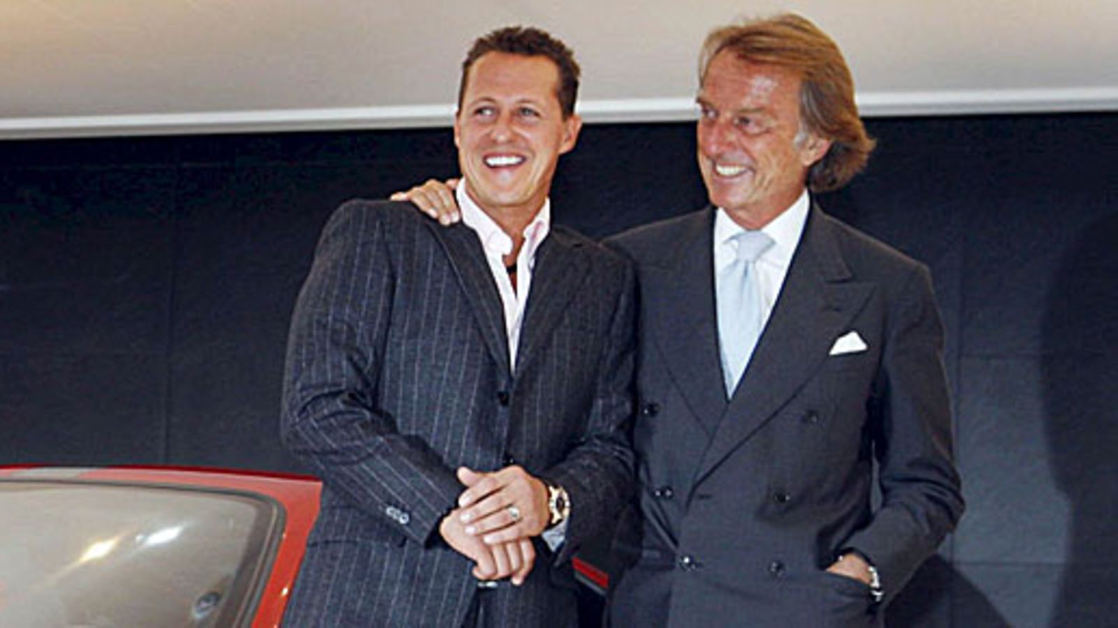 Michael Schumacher ja Luca di Montezemolo, kuva: EPA/FRANK RUMPENHORST