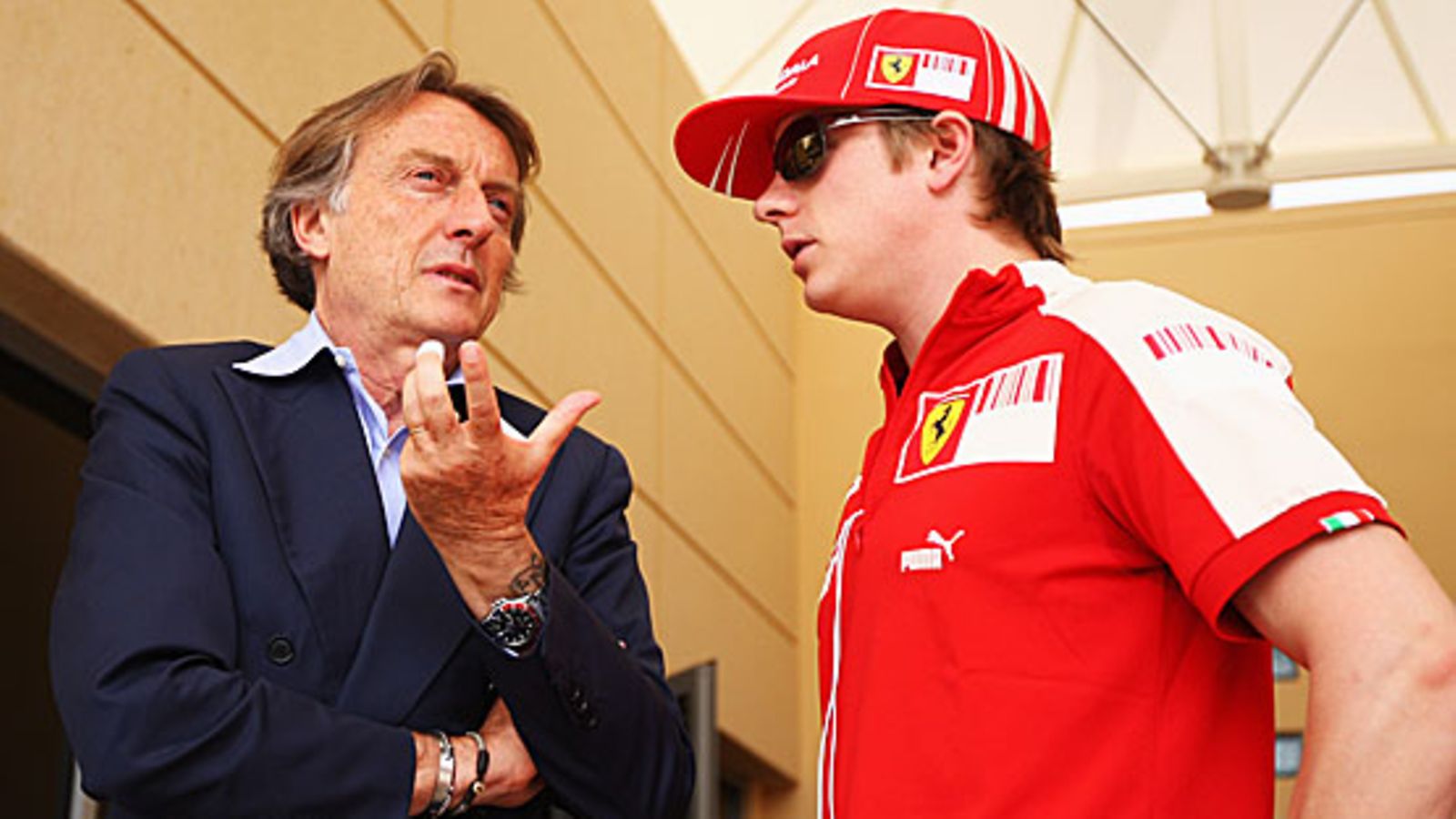 Luca Di Montezemolo ja Kimi Räikkönen, kuva: Clive Mason / Getty