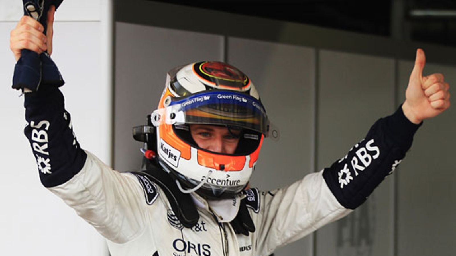 Nico Hülkenberg juhlii paaluaan