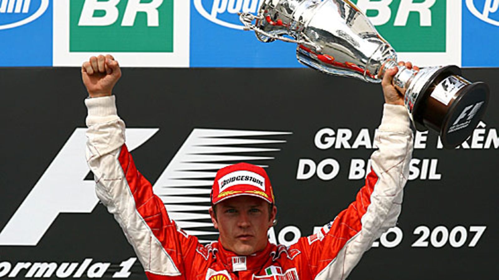 Kimi Räikkönen 2007 Brasilian GP, kuva: Paul Gilham/Getty Images