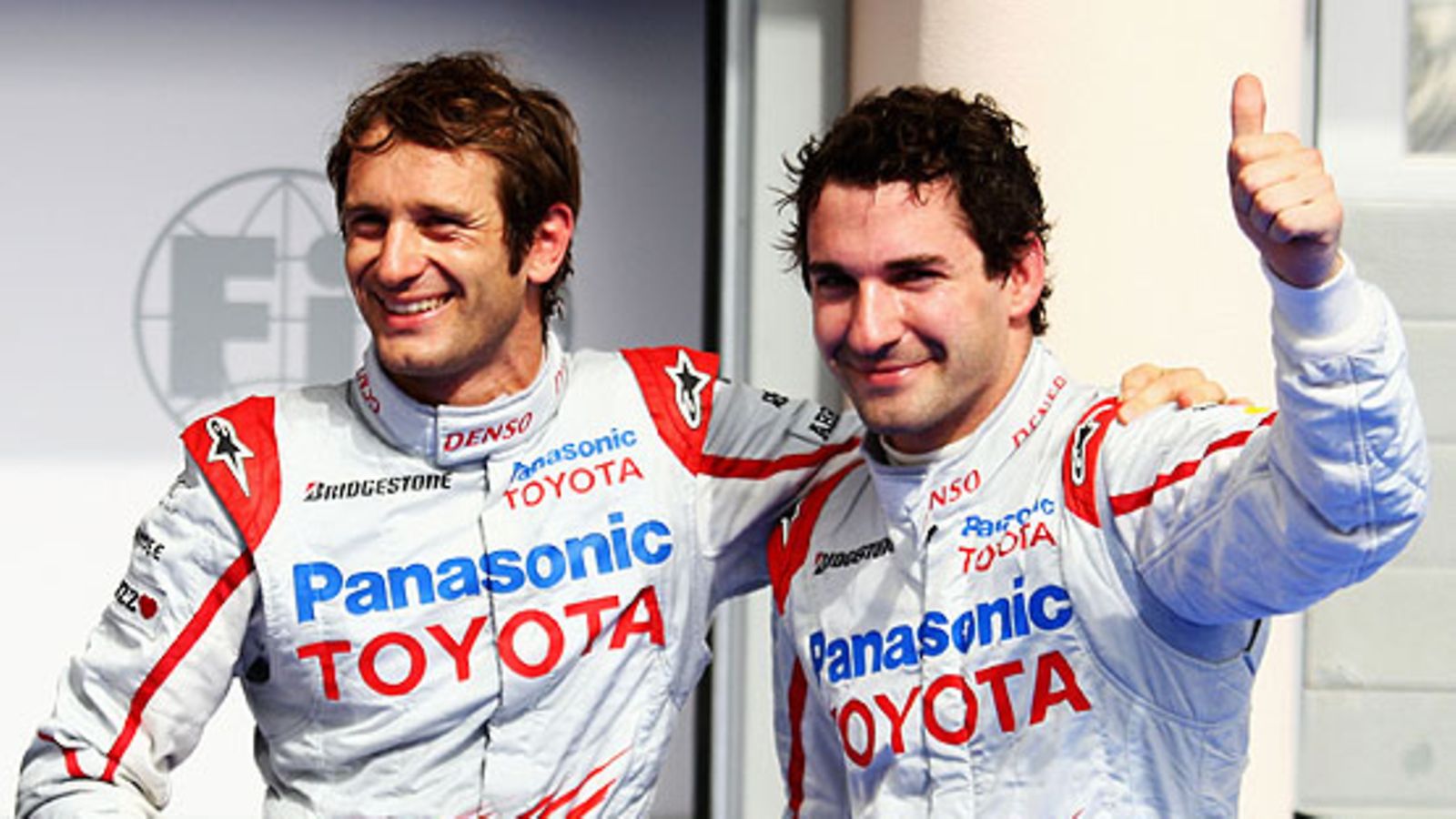 Jarno Trulli ja Timo Glock, kuva: Clive Mason/Getty Images