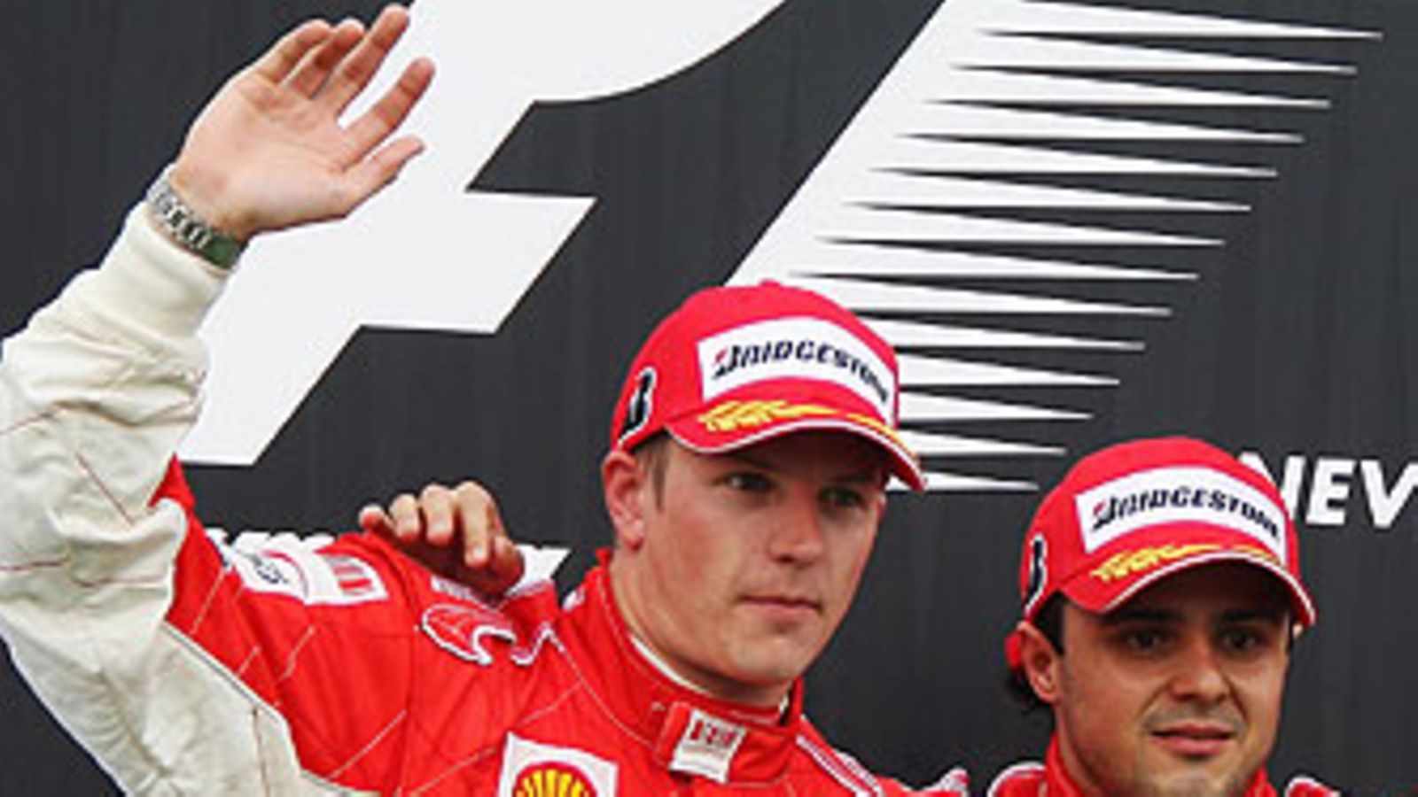 Kimi Räikkönen, Felipe Massa, kuva:  Vladimir Rys/Bongarts/Getty Images