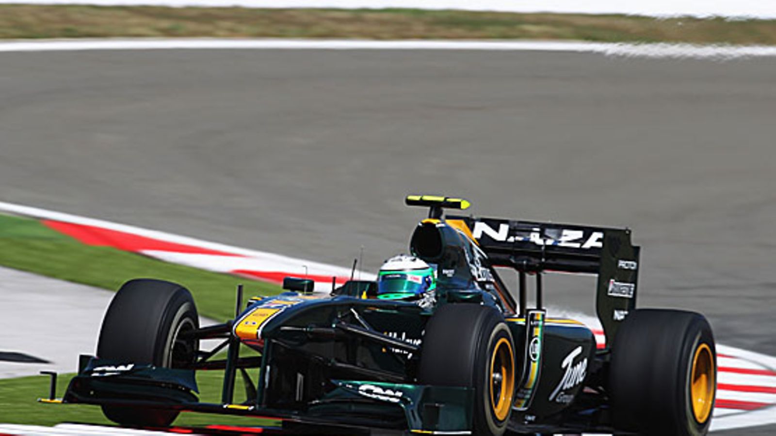 Heikki Kovalainen vauhdissa Lotuksellaan. Kuva: Malcolm Griffiths/GETTY.