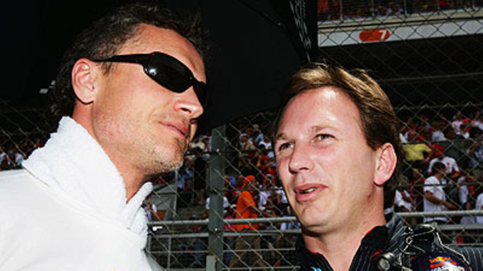 David Coulthard ja Christian Horner, kuva: Mark Thompson