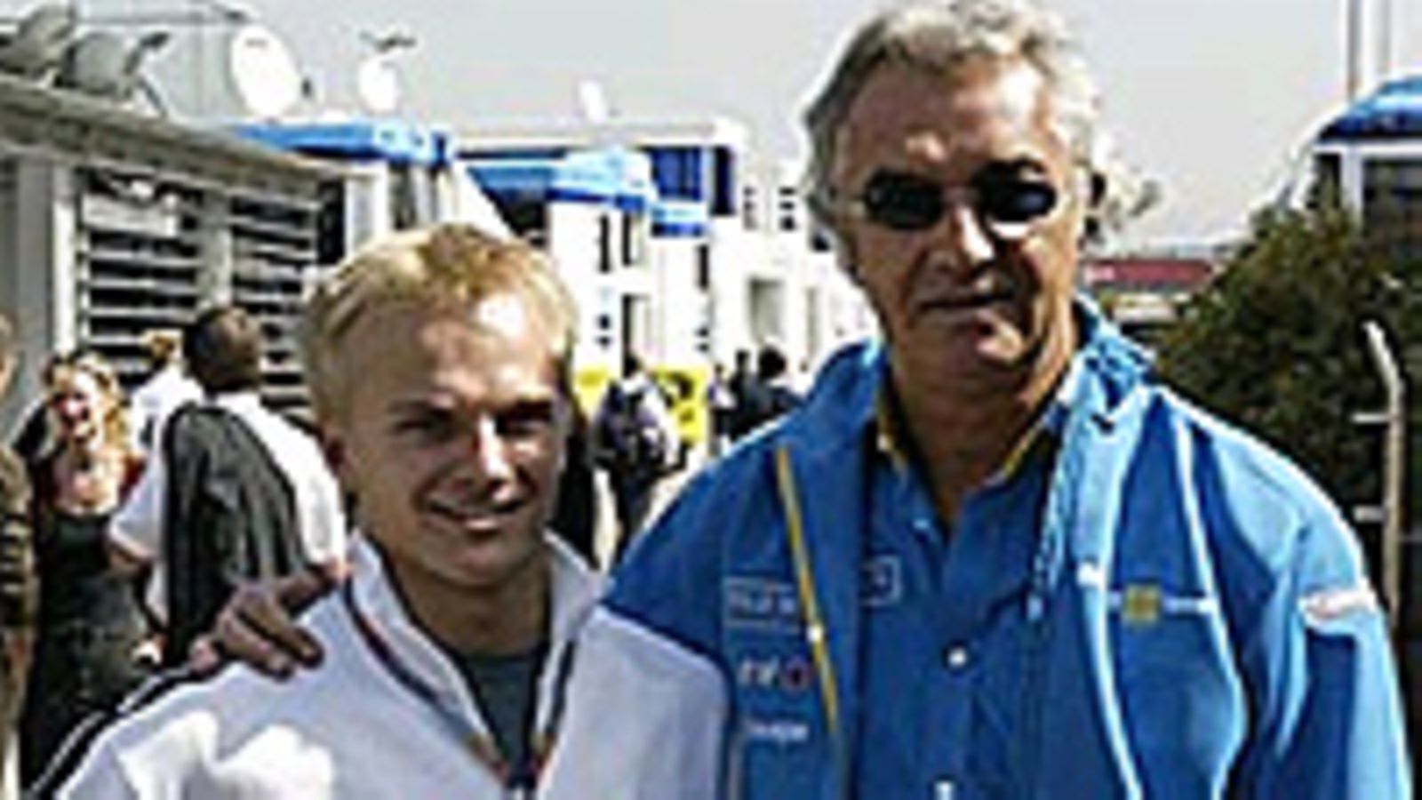 Heikki Kovalainen ja Flavio Briatore, photo: Antti Puskala