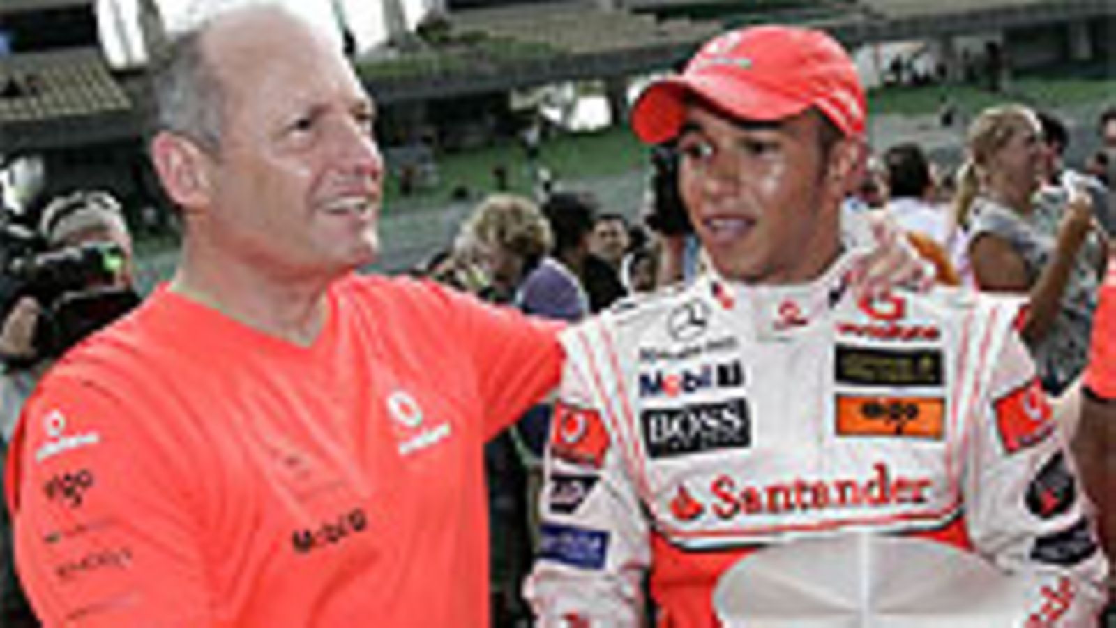 Ron Dennis ja Lewis Hamilton, kuva: McLaren