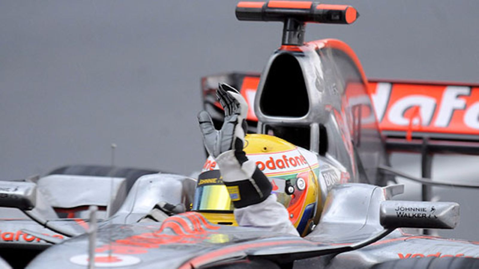 Lewis Hamilton 2008 Brasilia, kuva: EPA/FERNANDO BIZERRA JR