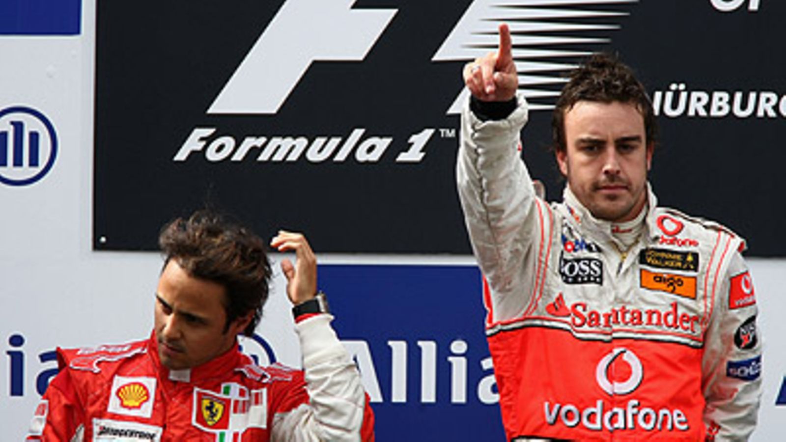 Felipe Massa ja Fernando Alonso, kuva: Clive Mason/Getty Images