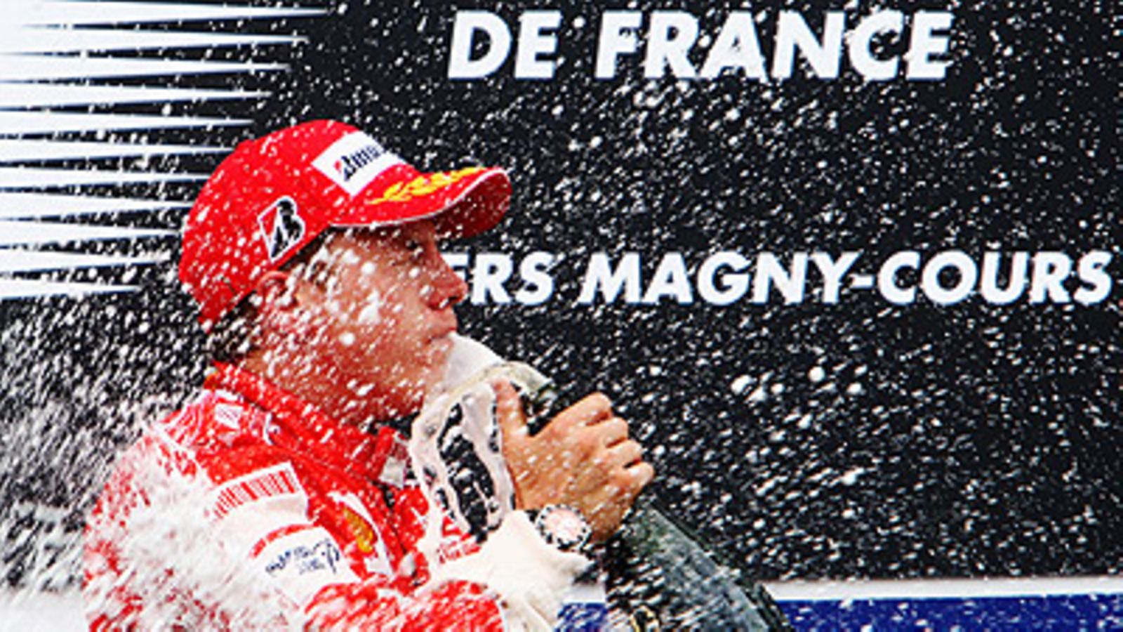 Kimi Räikkönen Ranskan GP:n voittaja, kuva: Mark Thompson/Getty Images