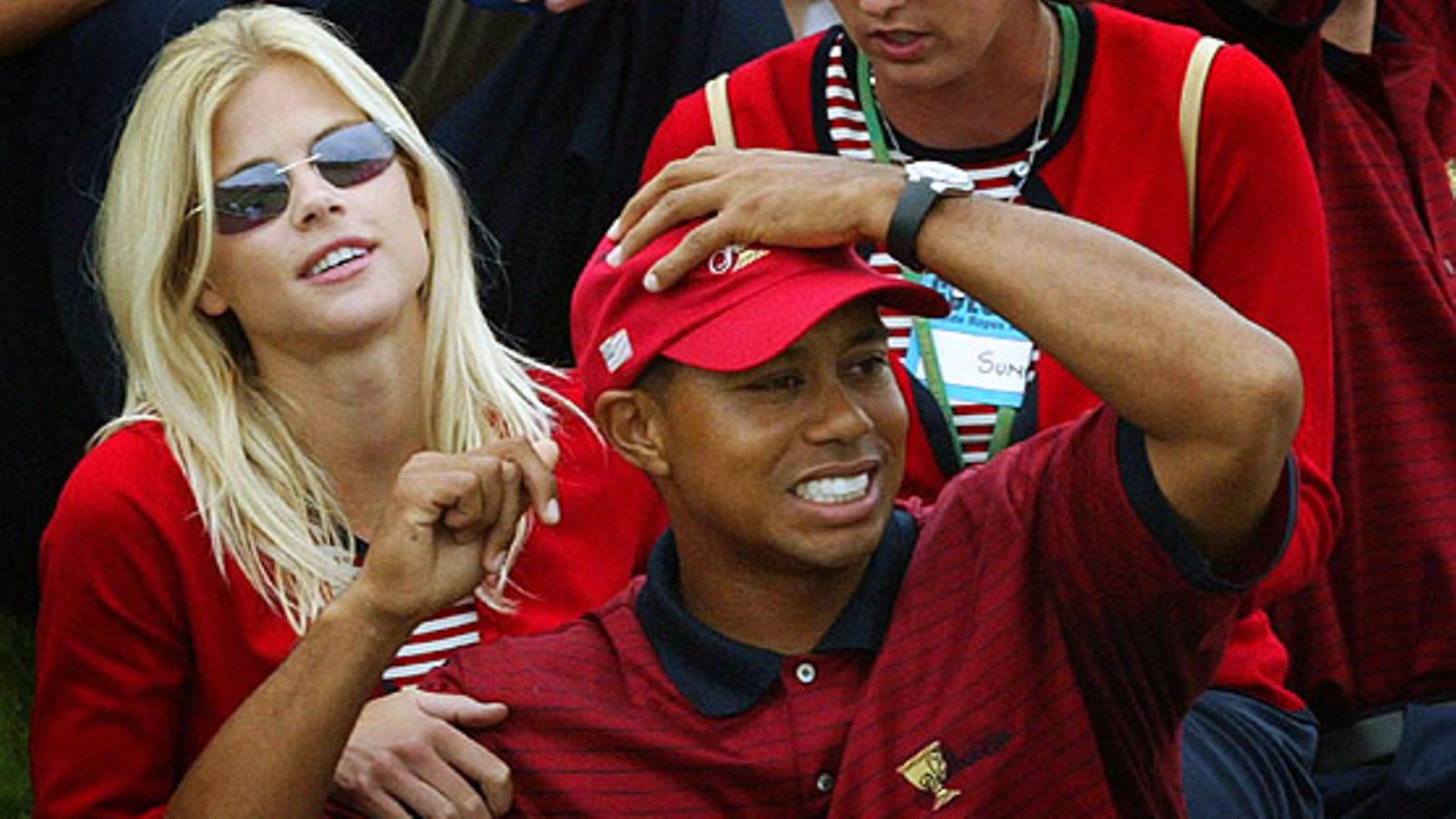 Elin Nordegren ja Tiger Woods. Kuva: Kim Ludbrook/EPA.