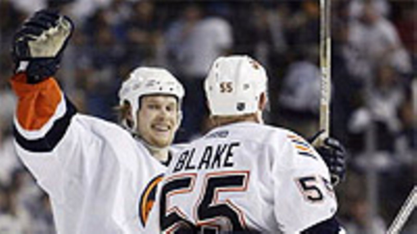 Janne Niinimaa ja Jason Blake, kuva: Jeff Gross/Getty Images