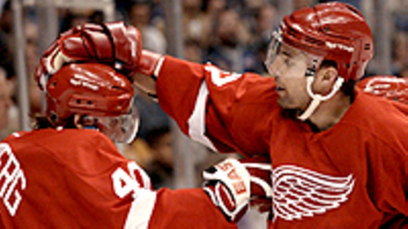 H. Zetterberg ja P. Boileau (Photo: Victor Decolongon/Getty Images/NHLI)