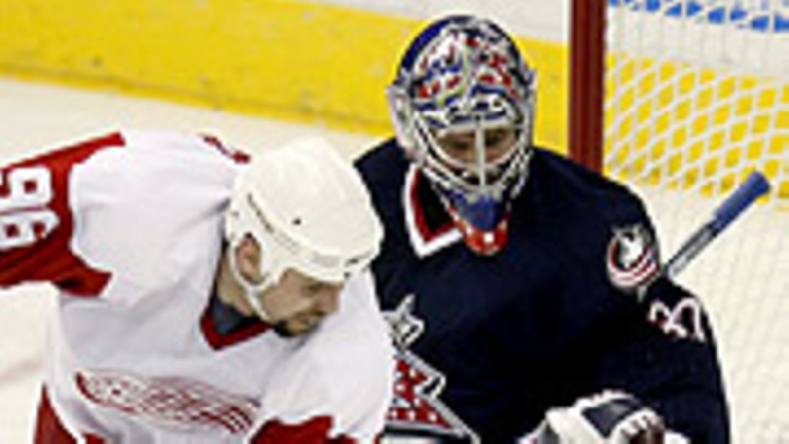 Tomas Holmstrom ja Fredrik Norrena (Kuva: Gregory Shamus/Getty Images)