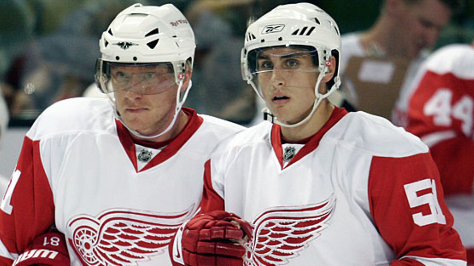 Marian Hossa ja Valtteri Filppula, kuva: Richard Wolowicz / Getty