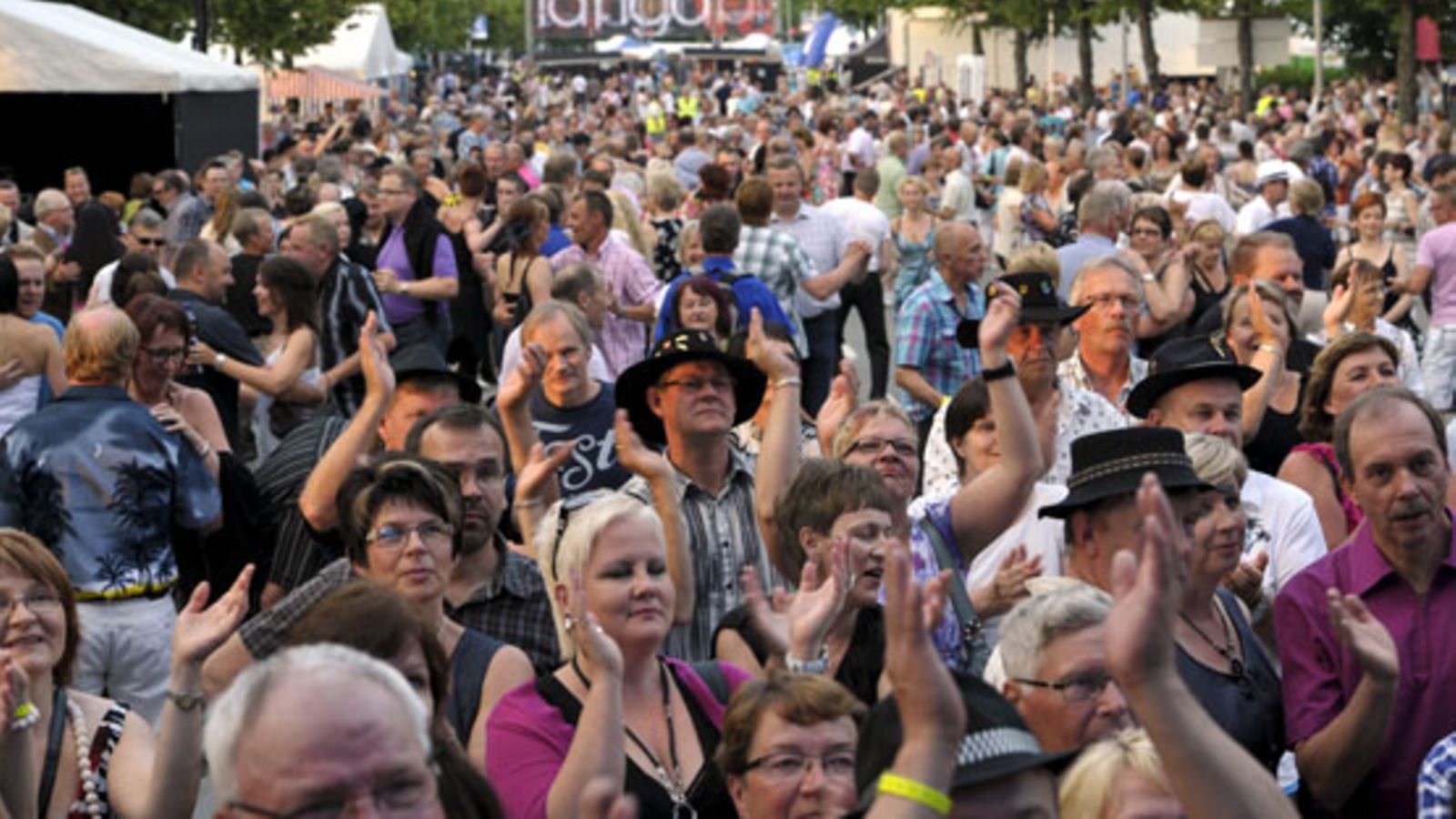 Juhlahumua Seinäjoen Tangomarkkinoilla viime kesänä.