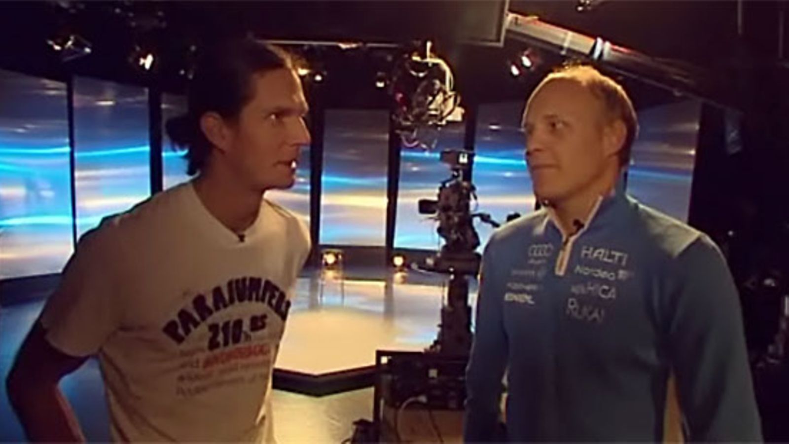Janne Ahonen ja Kalle Palander, kuva: MTV3