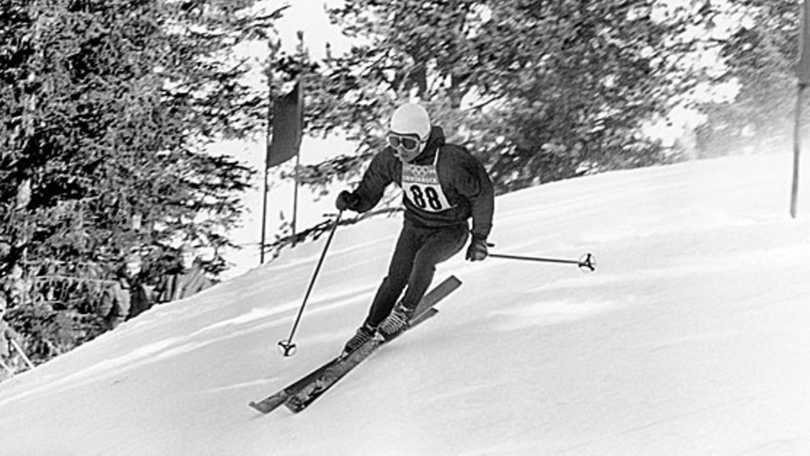 Raimo Manninen Innsbruckissa 1968, kuva: Lehtikuva
