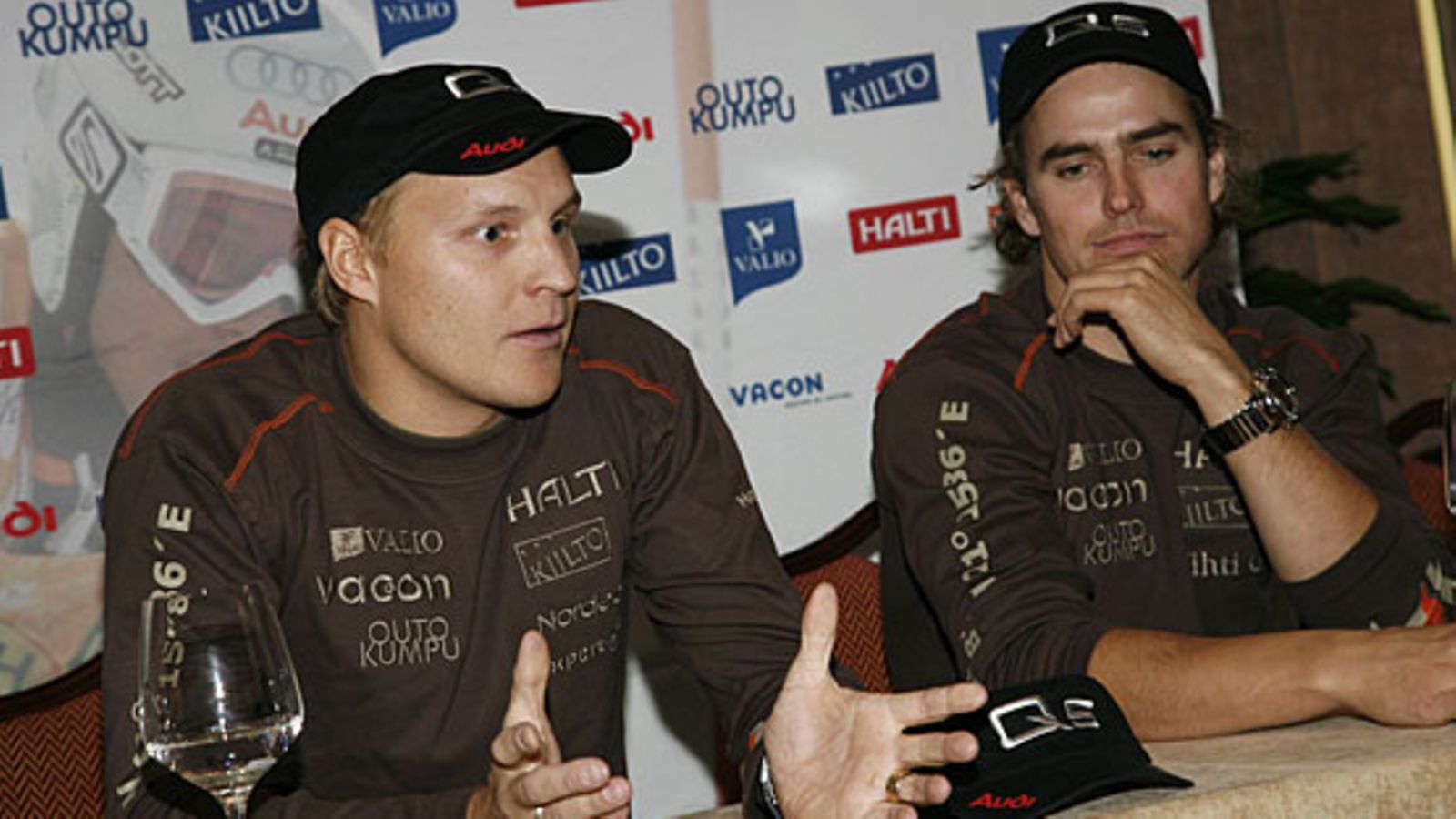 Kalle Palander ja Jukka Leino, kuva: Str/Lehtikuva/Tea Karvinen
