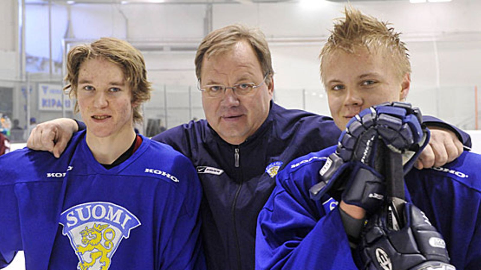 Sami Vatanen, Hannu Jortikka, Mikael Granlund, kuva: Vesa Moilanen/Lehtikuva