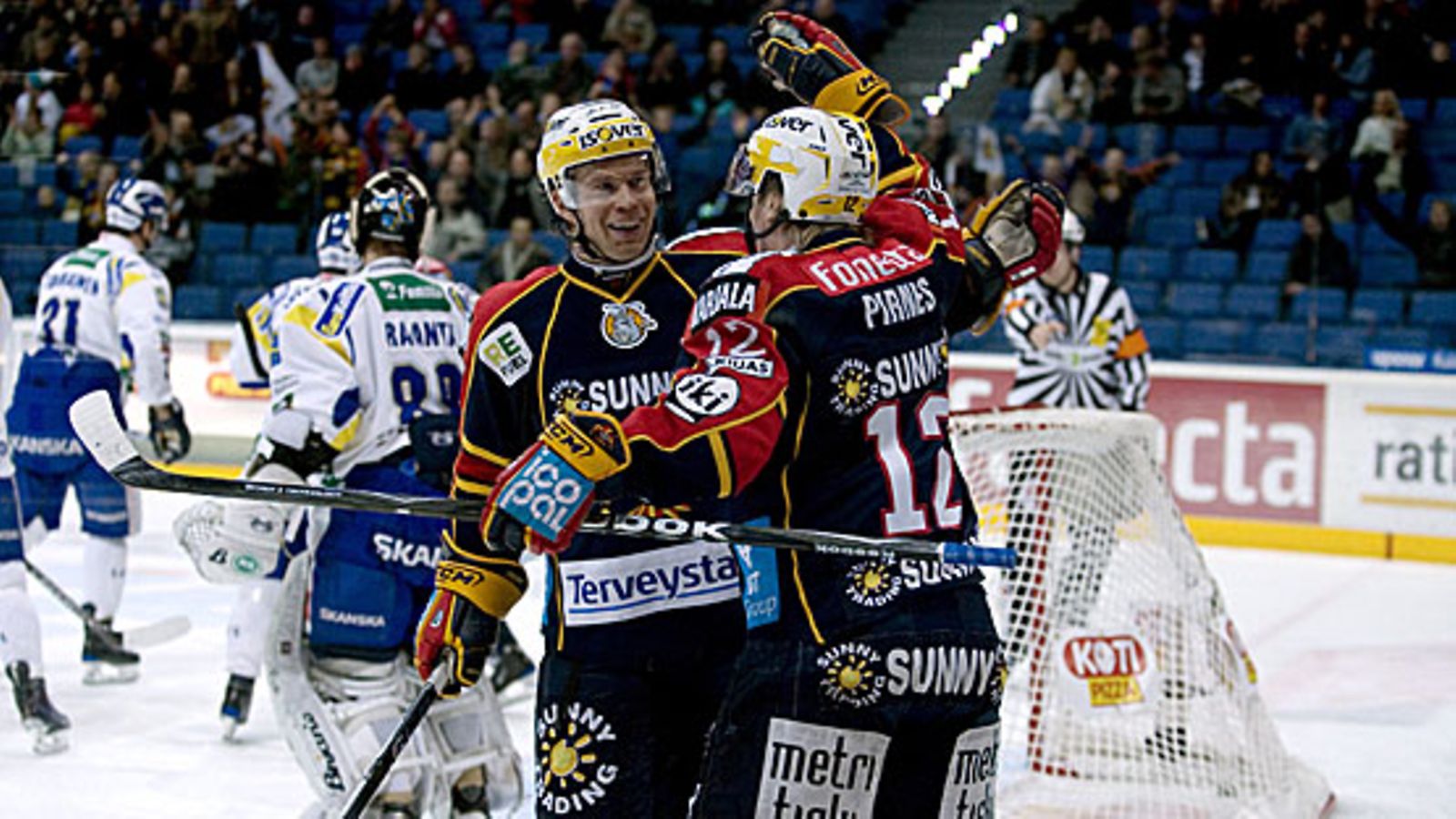 Mikko Kalteva ja Esa Pirnes, kuva: Niklas Meltio/Str/Lehtikuva
