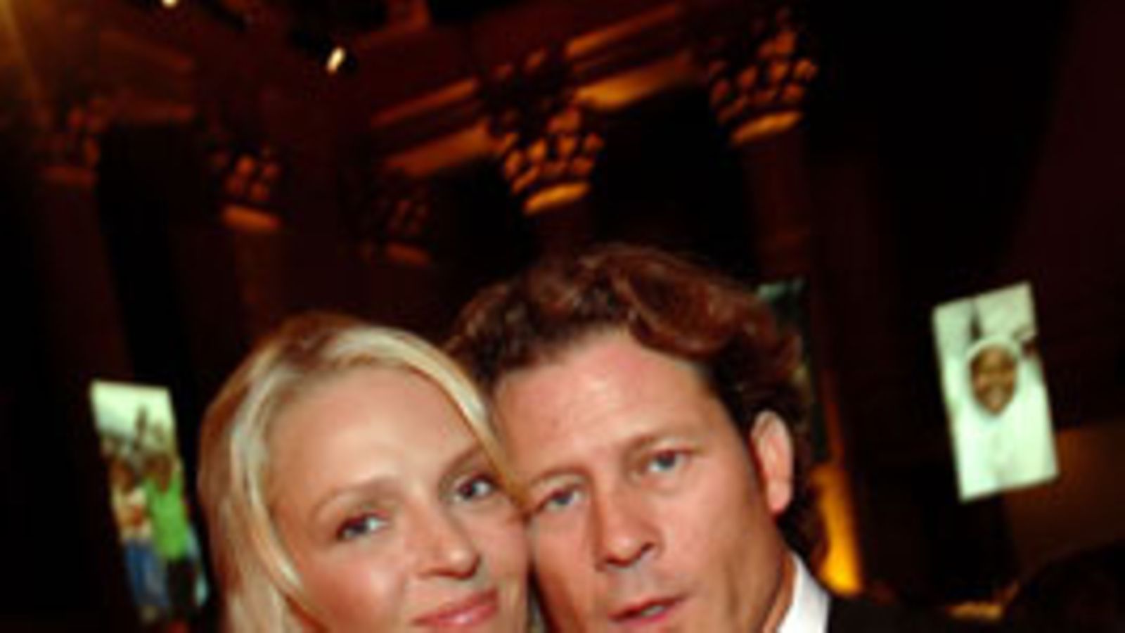 Uma Thurman ja Arbad Busson. (Kuva: (Photo by Stephen Lovekin/Getty Images)