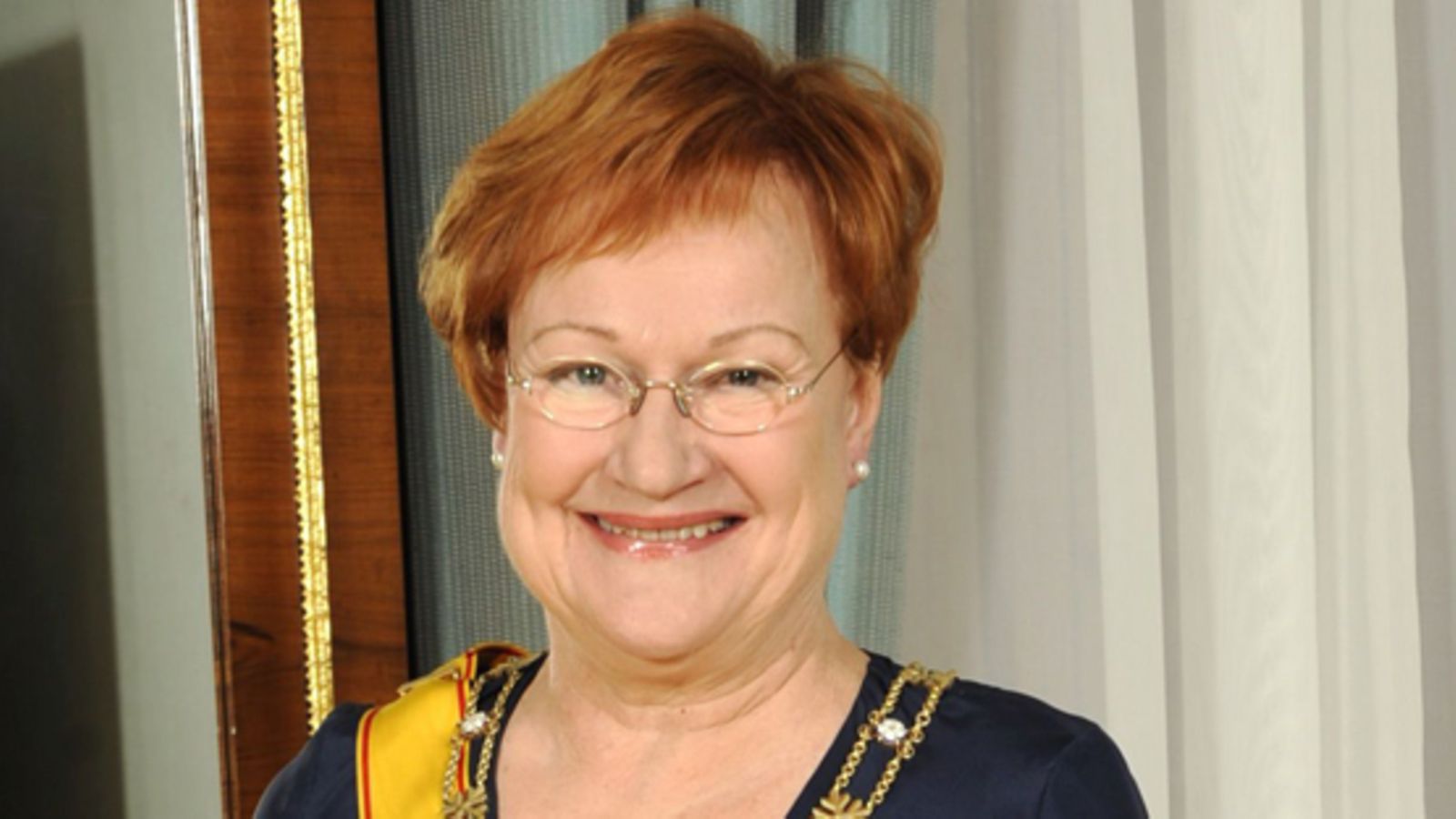 Tasavallan presidentti Tarja Halonen.