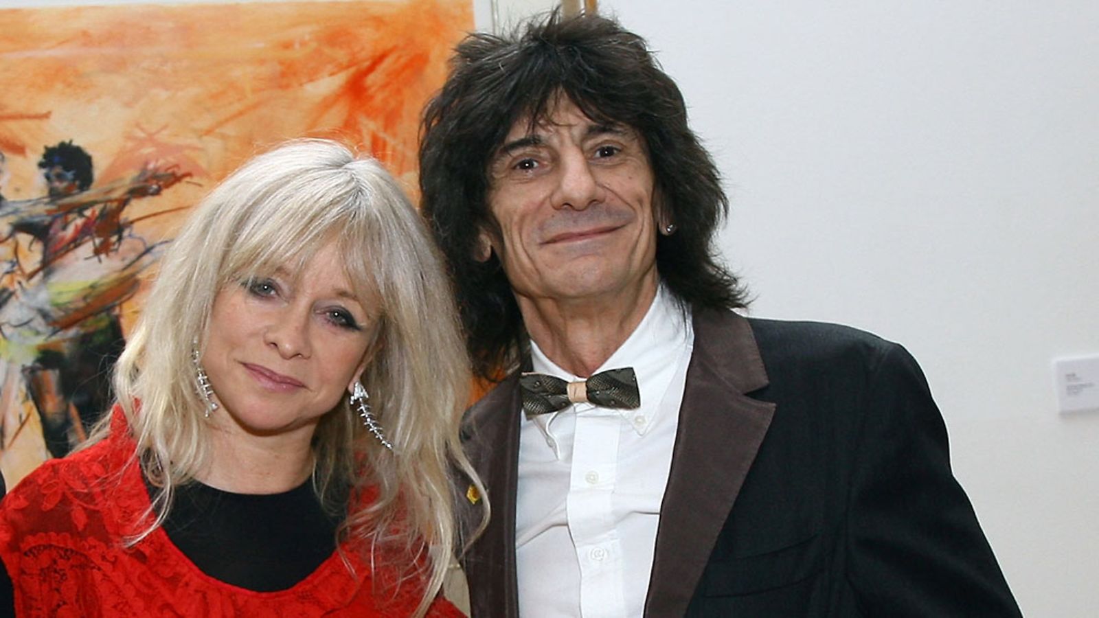 Jo ja Ronnie Wood vuonna 2008.
