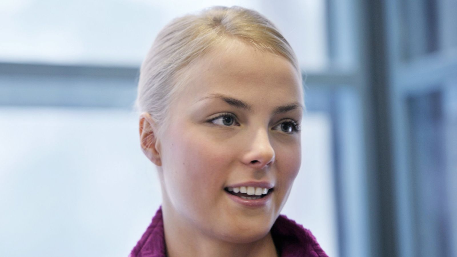 Taitoluistelija Kiira Korpi EM-joukkueen lehdistötilaisuudessa 20.tammikuuta.