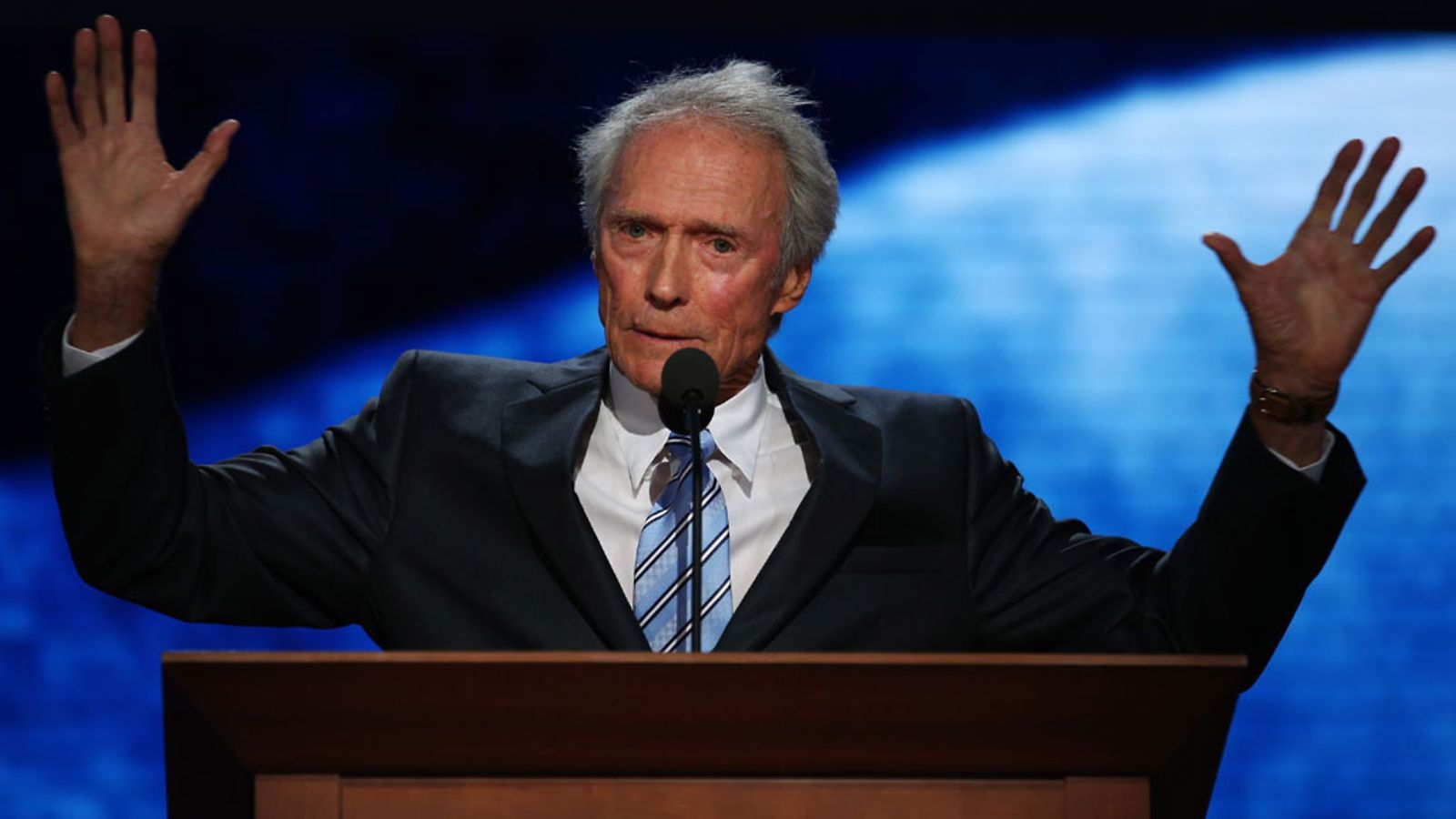 Clint Eastwood puhui Mitt Romneyn kampanjatilaisuudessa elokuun lopussa.