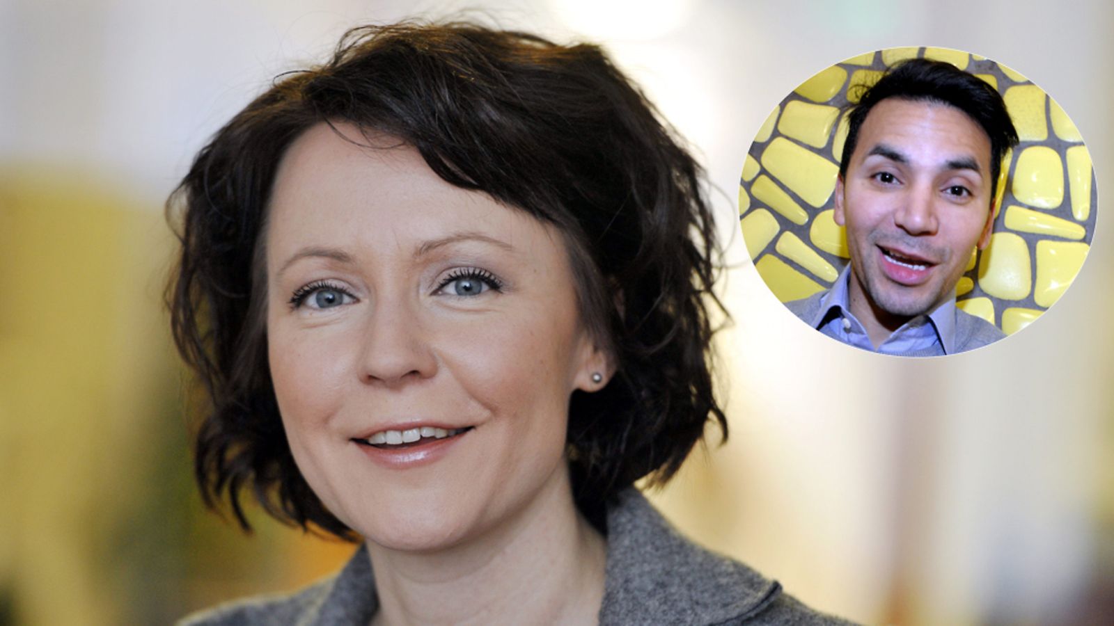 Jenni Haukio ja Nexar Antonio Flores.