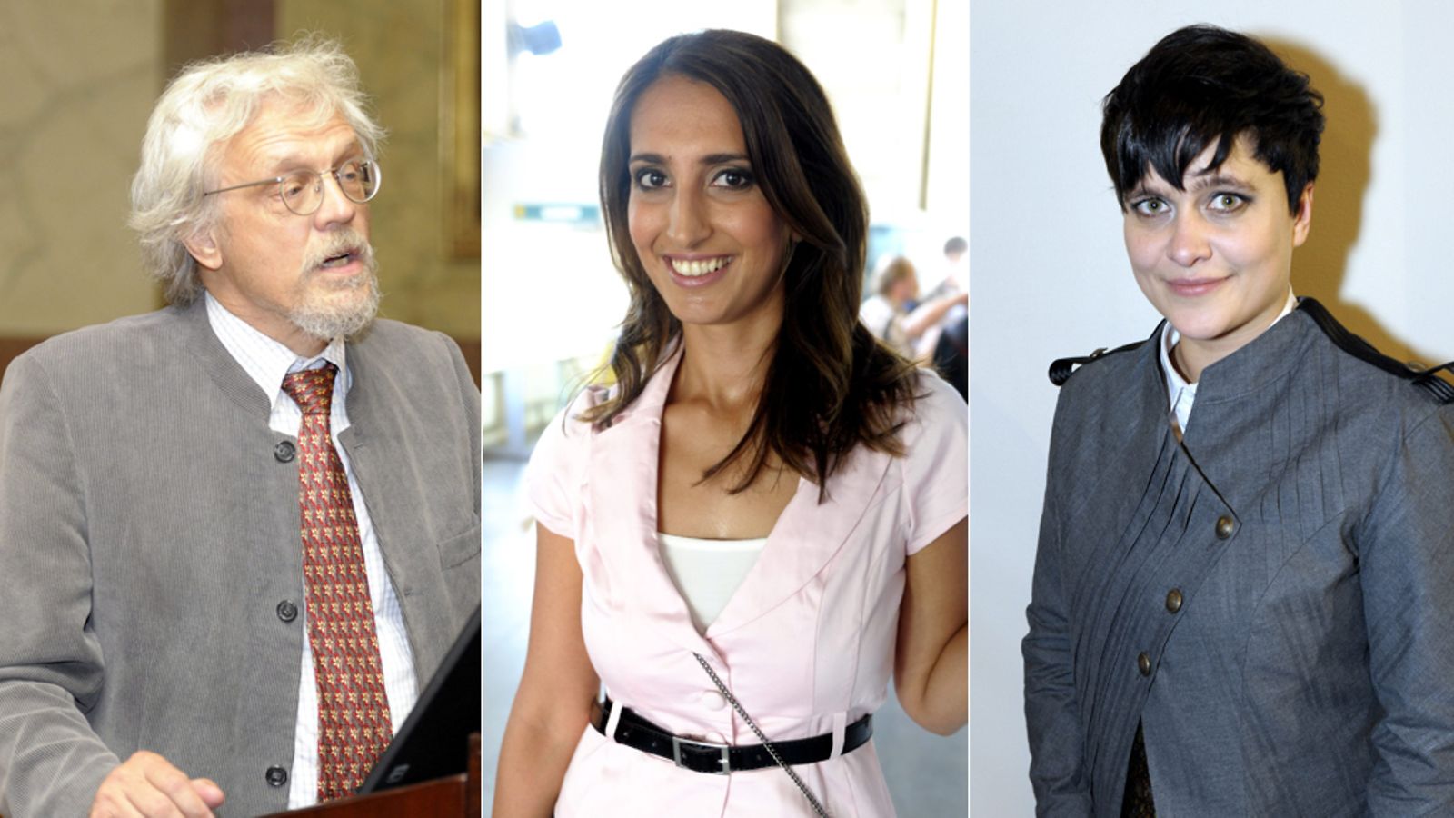 Pentti Arajärvi, Nasima Razmyar ja Silvia Modig ovat ehdolla kuntavaaleissa.