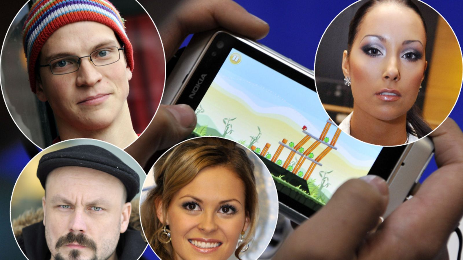 Angry Birds -peli on villinnyt monet julkkikset.