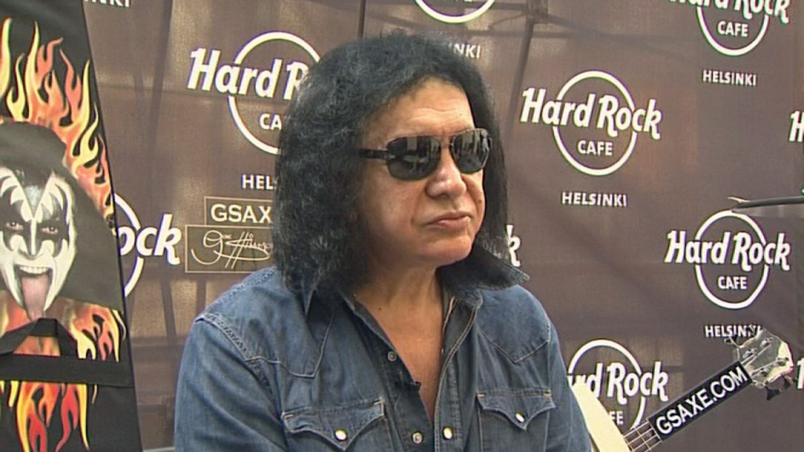 Gene Simmons MTV3:n haastattelussa.