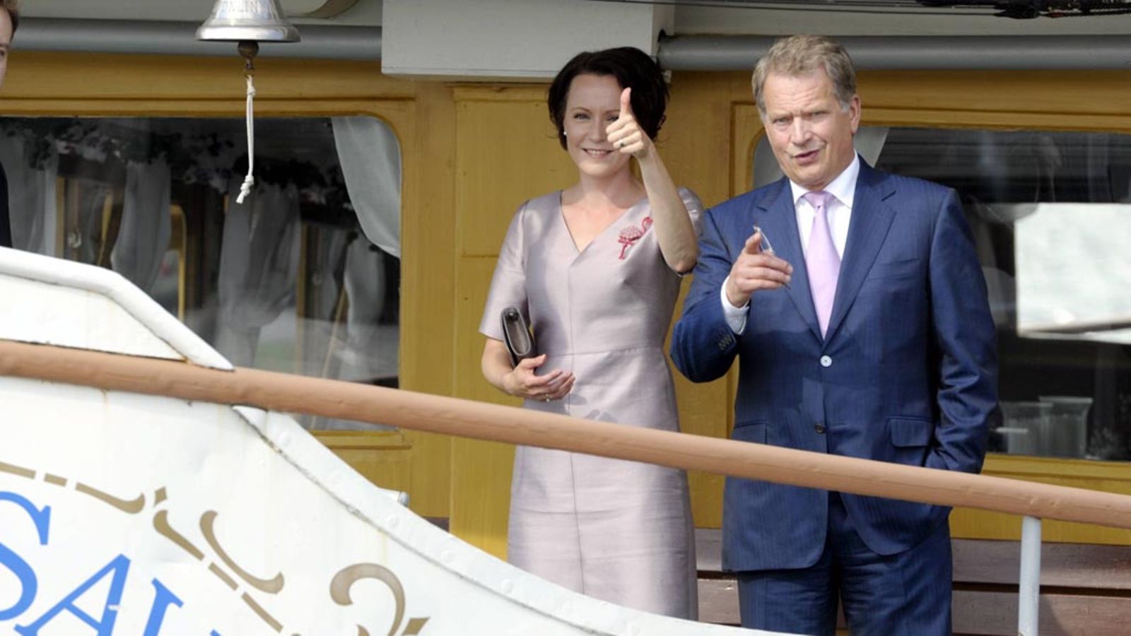 Jenni Haukio ja Sauli Niinistö Savonlinnassa 5. heinäkuuta.