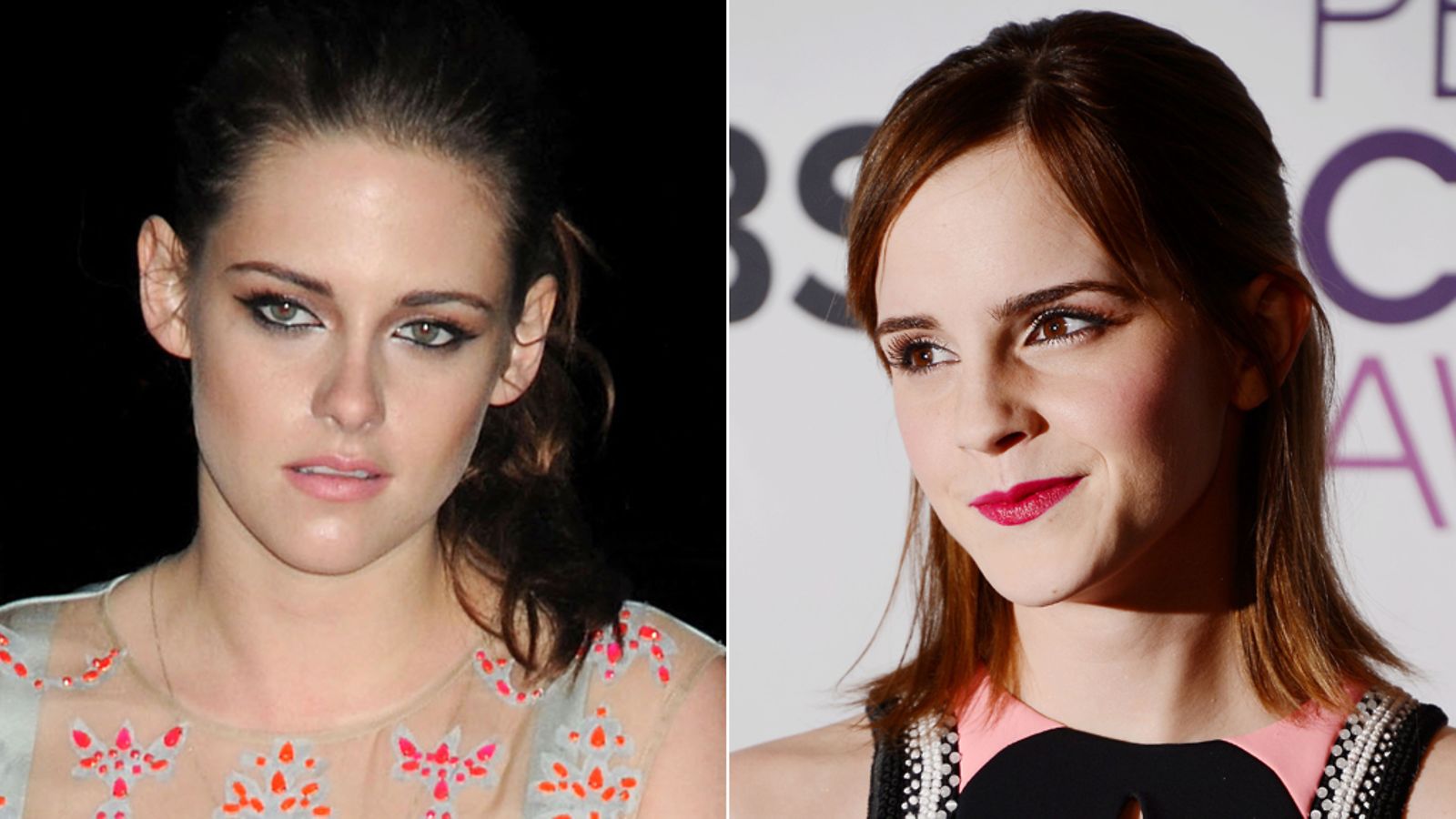 Kristen Stewart (vas.) saa tukea Emma Watsonilta.