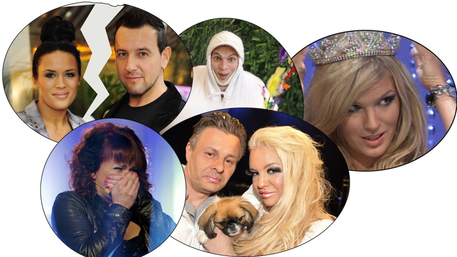 Martina Aitolehti ja Esko Eerikäin, Riku "Munamies" Niminen, Pia Pakarinen, BB-Janica, Arto Länsman ja Johanna Tukiainen