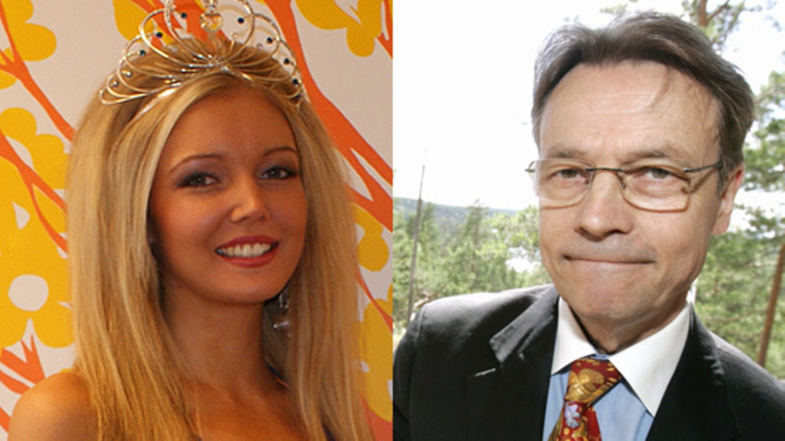 Miss Suomi 2009 ja mediapersoona Timo T.A. Mikkonen (kuvat: Lehtikuva)