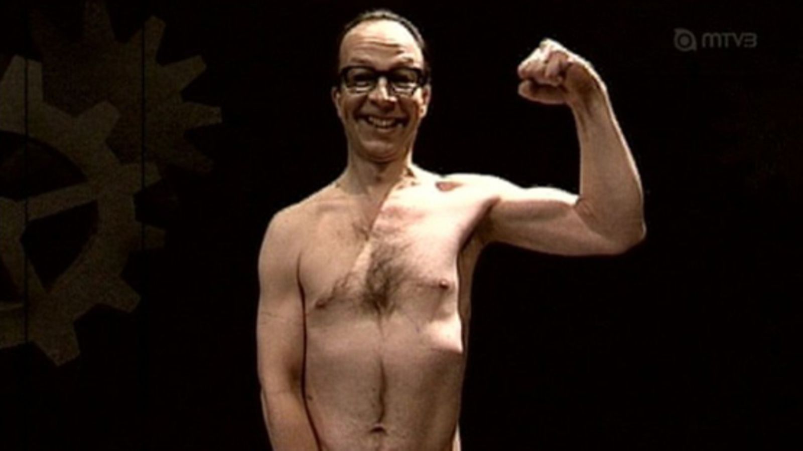 Simo Frangén otti kaiken pois lähetyksessä.