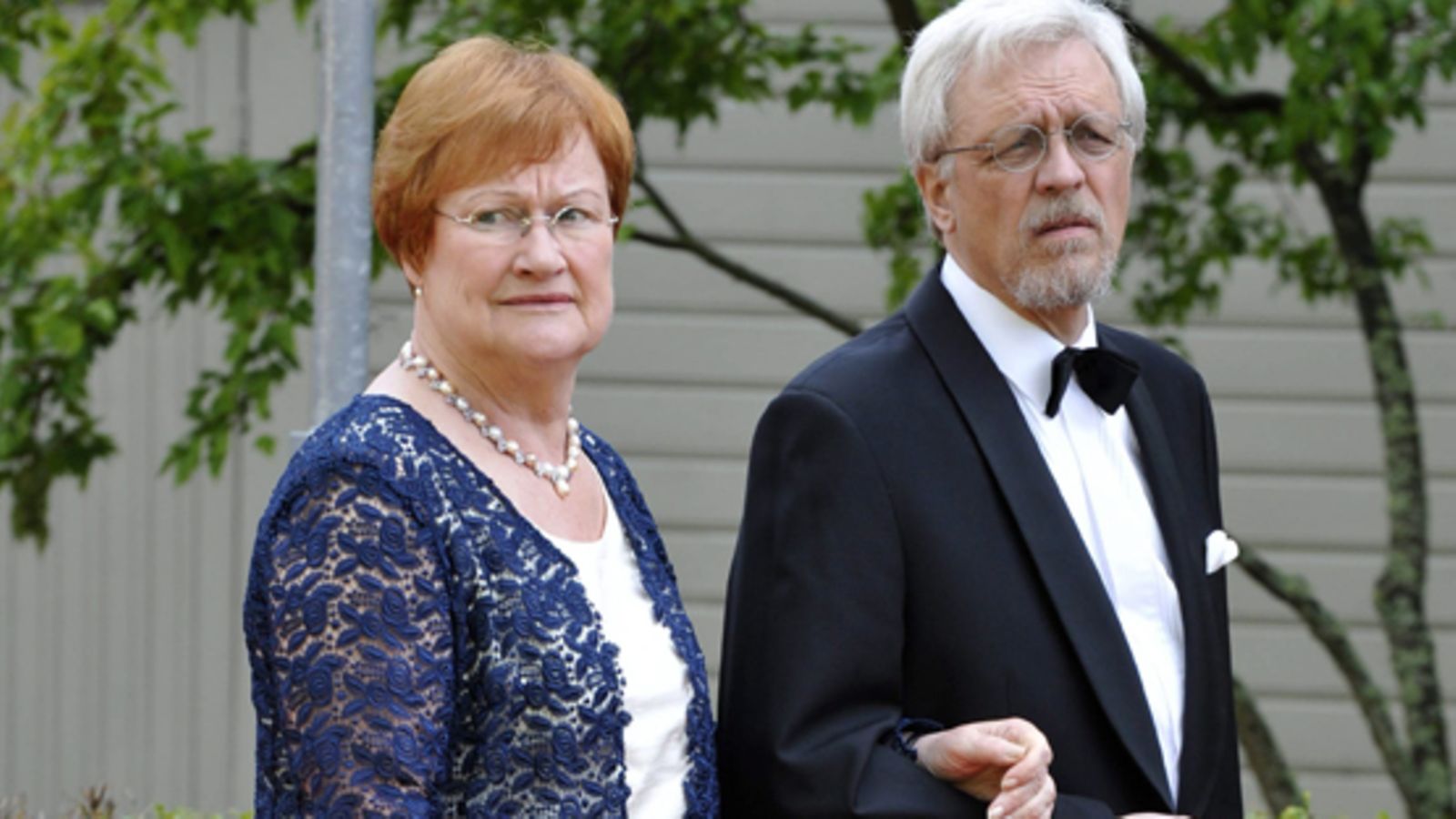 Tarja Halonen ja Pentti Arajärvi (EPA)