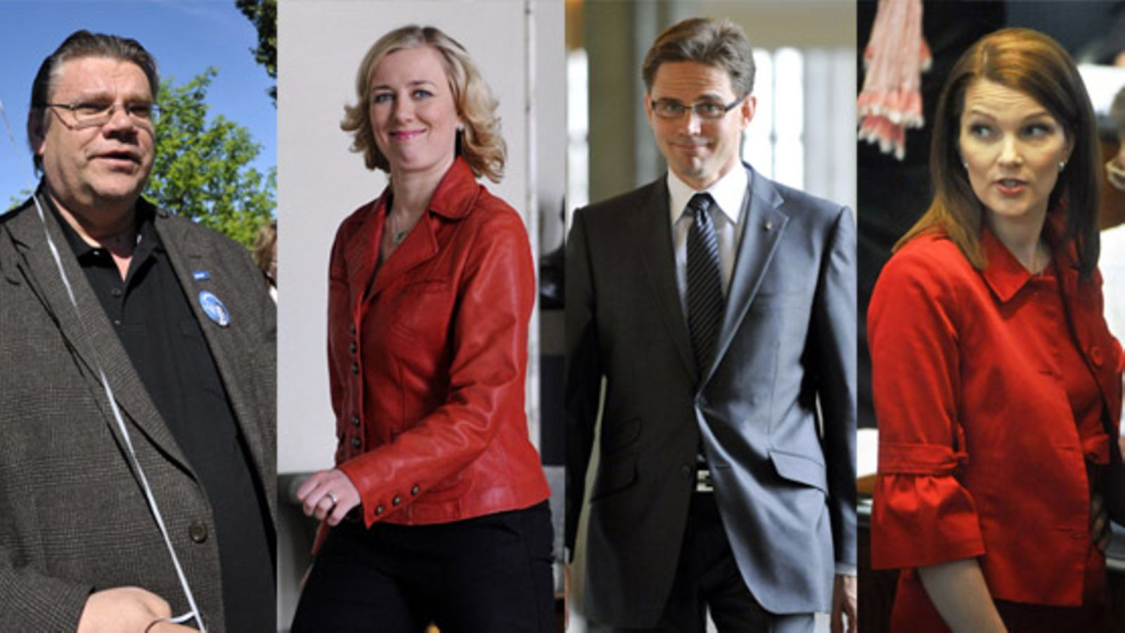 Soini, Uripilainen, Katainen ja Kiviniemi (Lehtikuva)