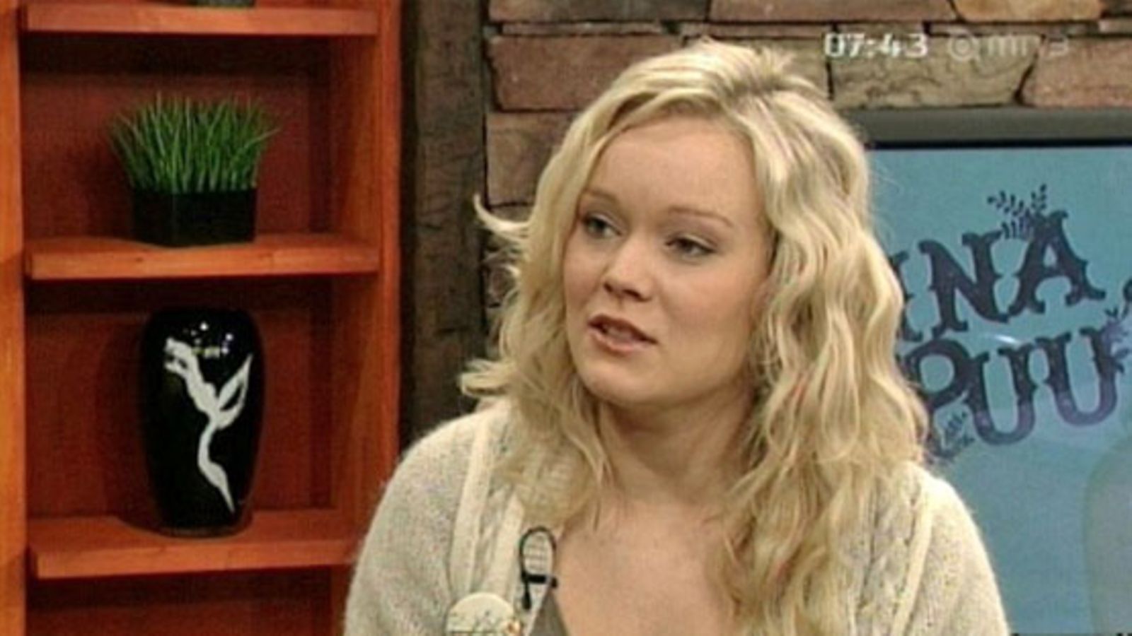 Anna Puu Huomenta Suomessa 4.5.2009. Kuva: MTV Oy.