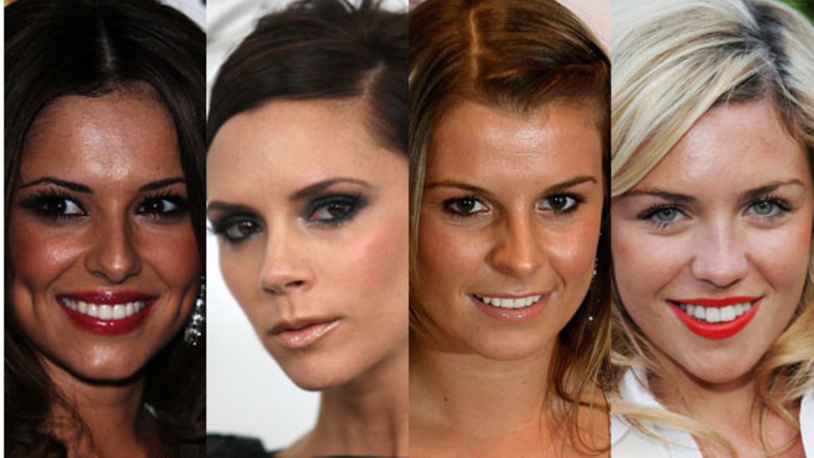 Ashley Cole, Victoria Beckham, Coleen Rooney ja Abigail Clancy (Kuva: Getty Images)