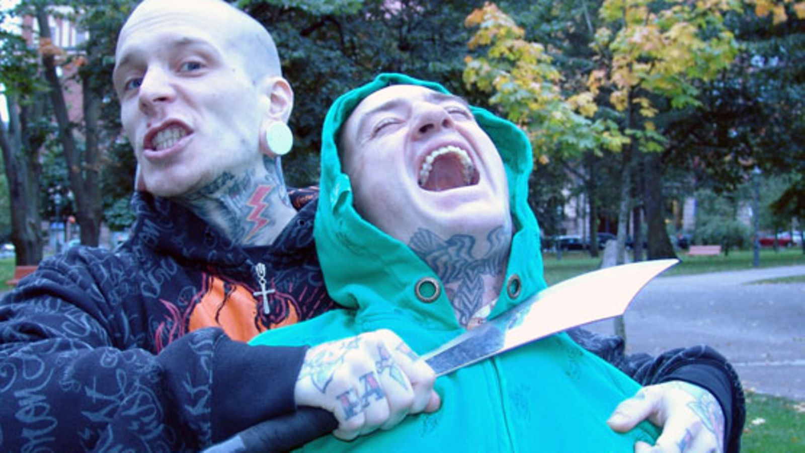 Sideshow-fakiirit Jussi Ranta ja Mr. eKtion. (Kuva: Santtu Palm/MTV3)