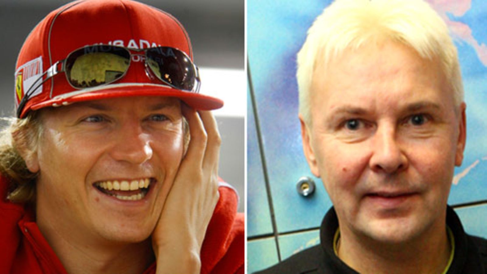 Kimi Räikkönen ja Matti Nykänen. Kuvat: EPA/AOP ja Lehtikuva.