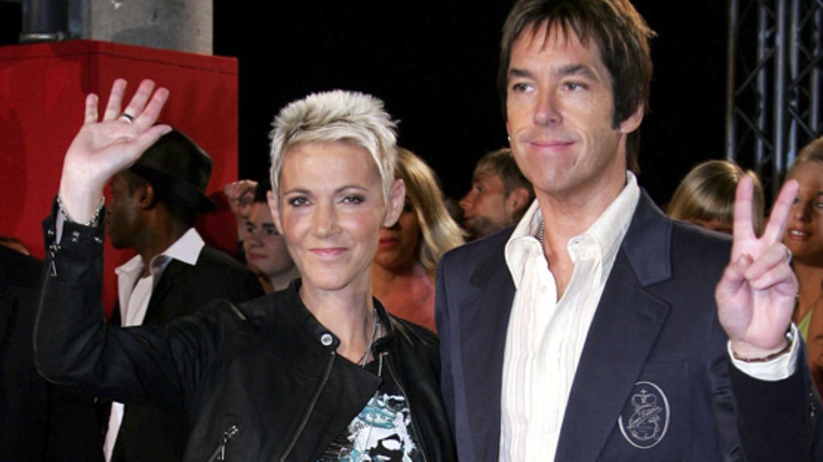 Roxette eli Marie Fredriksson ja Per Gessle vuonna 2009. (Kuva: Andreas Rentz/Getty Images)