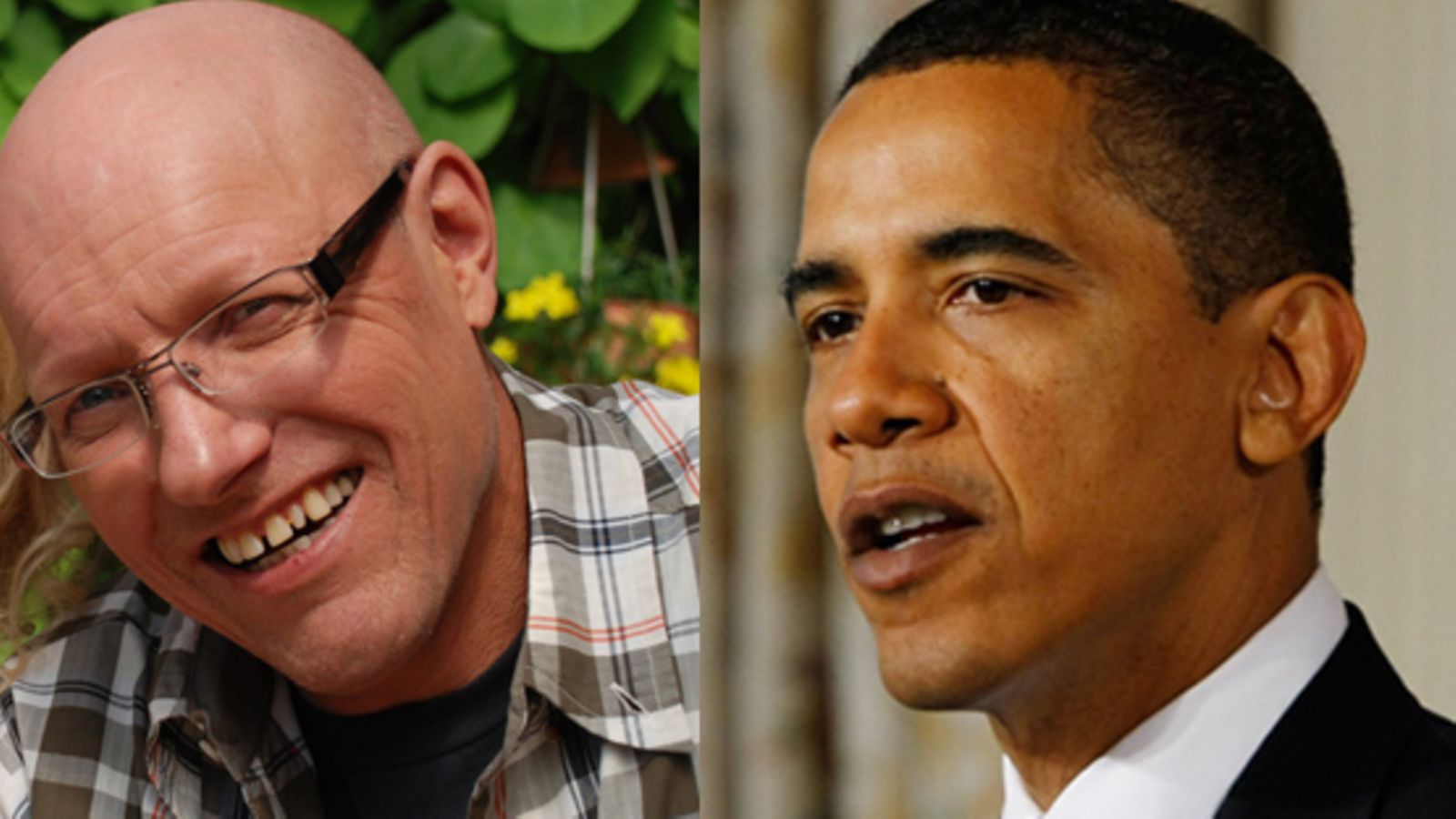 Markus Maulavirta ja Barack Obama (kuva: MTV3 ja Getty Images/ All Over Press)